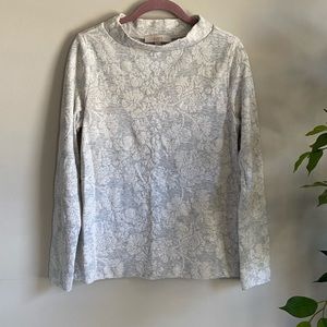 LOFT floral detail sweatshirt